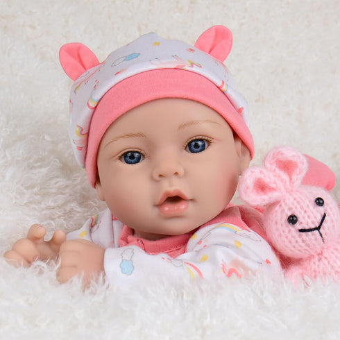 18-inch Set 3+, Aori Reborn Baby Dolls Lifelike - Real Life Newborn Girl with Ultra-Realistic Handcrafted Details