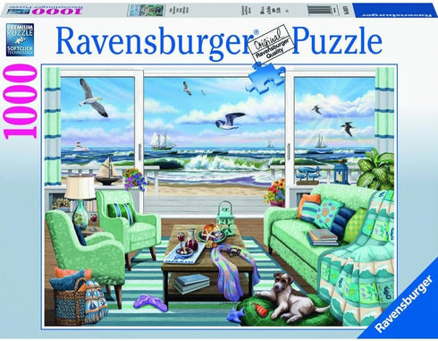 Ravensburger Beachfront Getaway Jigsaw Puzzle - 1000 Unique Pieces, Ideal for Adults and Kids