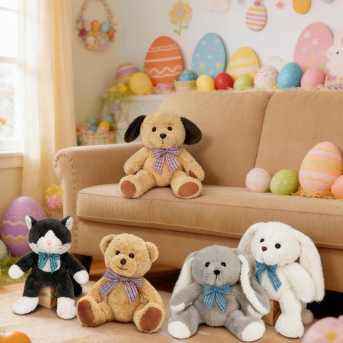 5 Pack 13'' MaoGoLan Soft Stuffed Animals Bulk for Easter Cute Plush Toys Party Favors Bundle for Kids Teens Girls