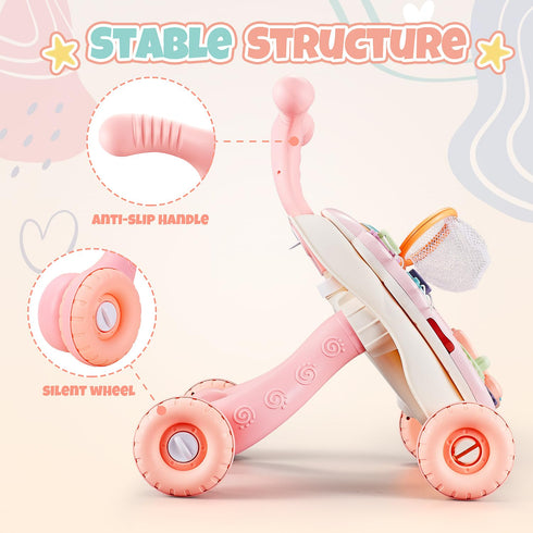 TOY Life Baby Walker, Push Walker for Baby Boy 12 Months, Activity Center, Baby Walking Toy