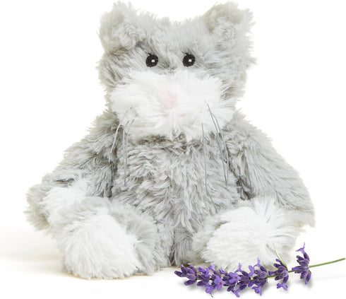 warmies Junior Microwavable & Weighted Stuffed Animals, Cat - Heated Stuffed Animal