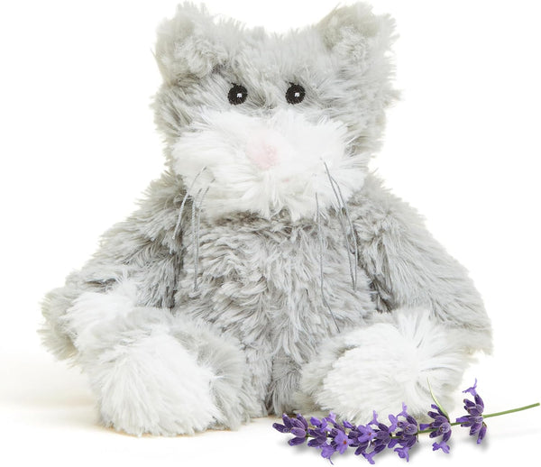 warmies Junior Microwavable & Weighted Stuffed Animals, Cat - Heated Stuffed Animal