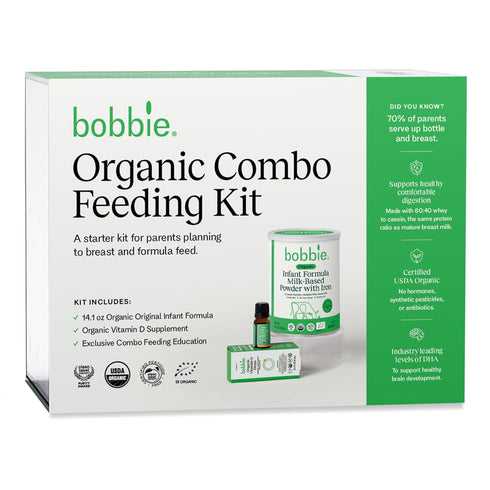 Organic Combo Feeding Kit, Baby Formula, Milk Based Powder with Iron, DHA
