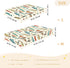 Mazeann 52" 28" 9" Fishing Lures Fisherman Retro Crib Sheets Soft Breathable Fitted Cotton Baby Crib Sheets Mattress