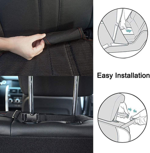 2 Pack Car Seat Protector for Kids with Non-Slip Function and Seat Side Wings Made of Anti-Stain and Water Proof