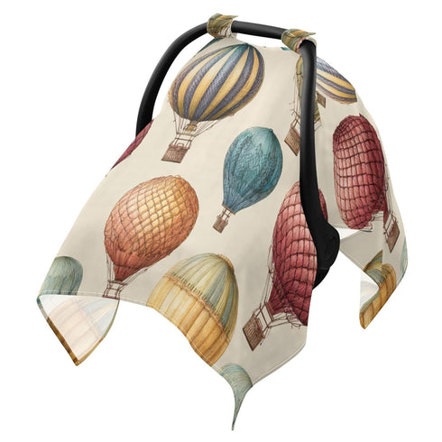 Mazeann Retro Hot Air Balloon Car Seat Cover Baby Breathable Soft Infant Carseat