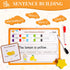 145 PCS Sentence Building for Kids, Sight Word Games Puzzle, Montessori Grammar Reading Game for Kindergarten
