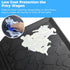 W2 30x16 inch All Weather Mat for Series, Foldable Silicone Stroller Wagon Floor Insert Pad with Two Hooks