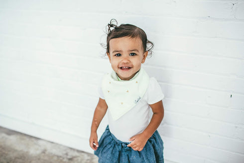 Copper Pearl Baby Bandana Bibs - 4 Pack Soft Cotton Bibs for Drooling and Teething, Adjustable for Newborns to Toddlers