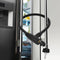 Secure Black Refrigerator Lock with Keys, 19.7" Childproof Cable Lock for French Door Fridge & Cabinet
