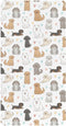 innewgogo Cute Pets Dogs Hearts Print 1 Pack Baby Cotton Fitted Crib Sheet