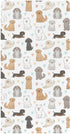 innewgogo Cute Pets Dogs Hearts Print 1 Pack Baby Cotton Fitted Crib Sheet