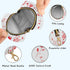 YETTASBIN Valentines Heart Portable Pacifier Holder Case with Metal Hook Buckle & Zipper for Diaper Bag and Stroller