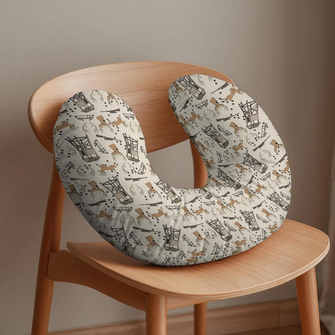 Cstdyfrv Deer Hunting Nursing Pillow Covers Hunter Tree Stand Removable Breastfeeding Slipcover Wild Animals Hunter