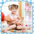 7 Set Seematn Pcs Baby Doll Bottles Accessories Disappearing Doll Feeding Milk and Juice Bottles with Toy Pacifier Baby
