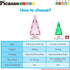 PicassoTiles Travel Size Magnet Building Blocks Toy Set - Mini Diamond Magnetic Construction Block Sensory Toys