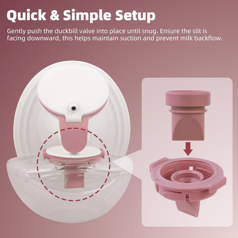 Kearnybo Momcozy M9 4pcs 8pcs 4pcs Replacement Parts Kit for Wearable Breast Pump Includes Breastmilk Container