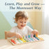 Counting 3 4 5 Silicone Montessori Number Puzzle Toys for Toddlers, & Shape Sorting Educational Toy for Year Old Boys