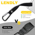LenDLY 4-Pack 2.48" Backpacks Baby Stroller Hooks for Bags - Heavy Duty Universal Carabiner Clips with Reinforced Rope