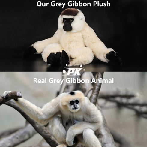 Gibbons Stuffed Animals, Cuddly Plush Toy, Gift for Kids, 15 Inch
