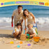 BeneFine Set Summer Beach Toy for Kids Sand Toys Outdoor Play with Mesh Bag-Includes Collapsible Bucket, Mesh Shovel