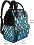 HCBPWVQA Backpack Daypacks Backpack Mommy Water Drops Dots Diaper Bag with Changing Pad and Pacifier Holder