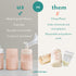 6 oz Set 2 Mila's Keeper Premium Silicone Breast Milk Storage Bottles, for Pumping, Storing and Feeding, Fits Leading