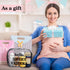 4 Packs Set Oudain Diaper Bag Organizer Pouches Clear PVC Travel Diaper Bag Waterproof Zippered Makeup Bag Dry Wet Bag