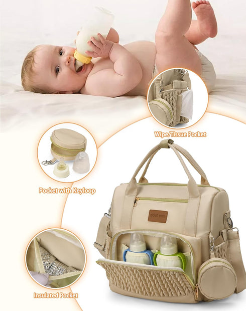 ZCSERTGI Backpack Backpacks, Diaper Bag,Stylish Waterproof Baby Diaper Bags with Changing Pad,Insulated