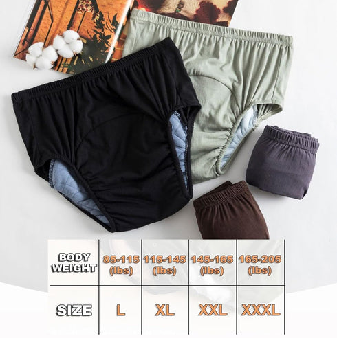 MKKBOB Reusable(4 Adult Incontinence Underwear,Women Waterproof Underwear for Men Leakproof Incontinence Washable Pants