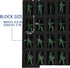 Portable Miniature Figure Storage & Carrying Case, 4 Foam Layers fits 108 Infantry Minis & Pick & Pluck for Large
