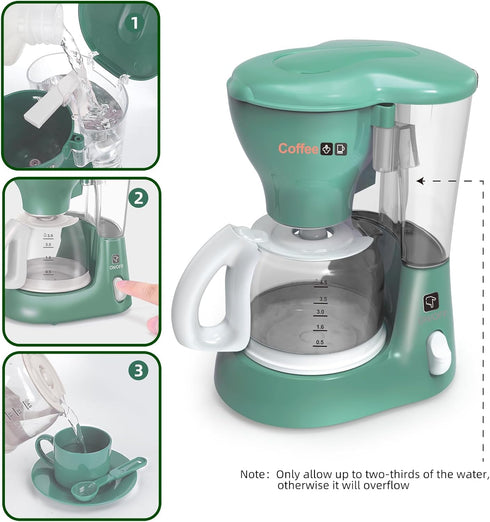 Kitchen Appliances Toys - Toy Kitchen Set with Blender, Coffee Maker, Mixer, and Toaster for Kids Ages 3+