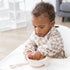 Bumkins Sleeved Bib for Baby and Toddler, Essential Long Sleeve Mess Saving Food Catcher, 6-24 Mos, Sand Check