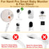Pyfhy 1/4 Baby Monitor Mount for Nanit Pro Smart Baby Monitor & Flex Stand, Also for Cameras with Screw Stand, Flexible