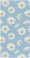 decor gift Denmark Oxeye Daisy Powder Blue Crib Sheets for Baby Boys Girls Cotton