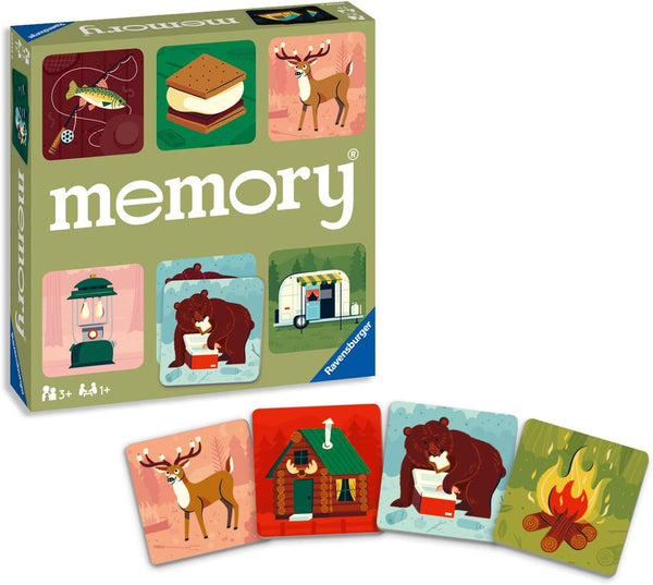 Ravensburger Great Outdoors Memory Game | Fun Camping Matching Game for Boys & Girls Ages 3+ | Builds Memory Skills -