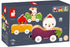 Janod Farm Wooden Animal Car Train Push and Go Playset - For Ages 18 Months to 3 Years (J03316)
