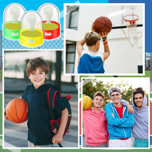 Honoson 48 Pcs Basketball Party Favors - 24 Mini Basketball Games & 24 Sports Pens for Desktop Decorations