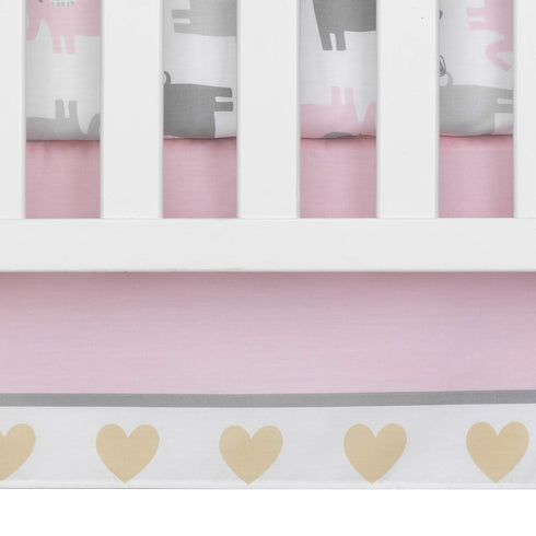Bedtime Originals 3-Piece Set, (Pack 1) Eloise Crib Bedding Pink