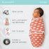 Set 3 0-3, 3-6 The Peanutshell Baby Swaddle Blankets of - Baby Sleep Sack for Newborn, Newborns Sack Month Swaddles