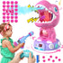 EagleStone Remote Control Dinosaur Shooting Toys | Electronic Moveable Game with Light & Sounds for Kids Age 6-8