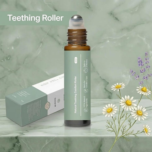 2Pack Teething Roller, Mamas Teether: Teething Oil Roller, Teething Roller All Natural,Natural Gentle Teething Comfort