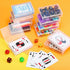 (60 Snap,3.86 2.91 0.94 Inch) Vicenpal Playing Card Box Clear Plastic Playing Card Deck Case Snap Closed Holder Storage