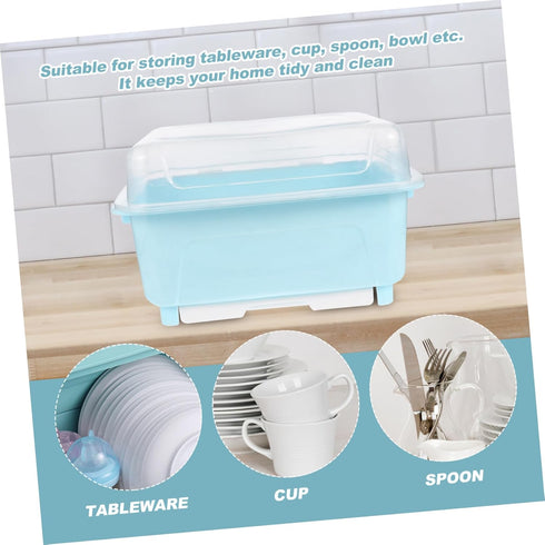 Cabilock Compact Chopstick and Bowl Storage Box, Multi-Functional Kitchen Utensil Organizer for Drying Cutlery