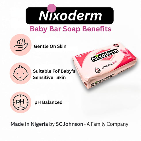 SimplyZen (75g) (5) Nixoderm Baby Bar Soap