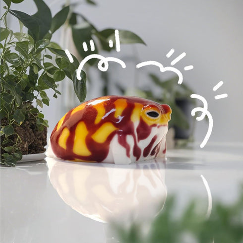 Taba Squishy Desert Rain Frog, Cute Animals Toys for Kids & Adults, Kawaii Stress Relief Fidget Sensory Toys, Soft