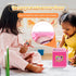 Kids Mini Simulation Electric Automatic Washing Machine, Lightweight Small Appliance with Realistic Details (Pink)