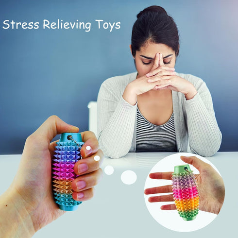 emeqzoa 3D Upgrade Little Ouchies Pain Stim Fidget Printed Fidget Toys Anxiety Relief Items,Handheld Fidget Toys,Adults