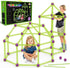 Glow In The Dark Fort Building Kit for Kids | 140 Pcs STEM Construction Toys | Educational Gift for Ages 4-12
