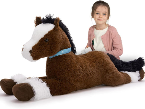 MaoGoLan Large Horse Stuffed Animal for Boy, Big Horse Plush Toy for